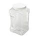 Rubbermaid FG7K2300WHT Square Food Storage Jars, 1-Gallon, White