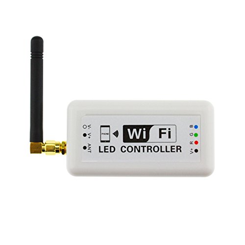 LED WiFi Controller RGB WiFi370 RF Wireless WiFi RGB Music Controller DC7.5-24V 3CH for LED RGB Strip Free App LED Magic Color Smart Phone Control