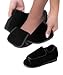 Womens Extra Extra Wide Width Adjustable Slippers - Diabetic & Edema Footwear