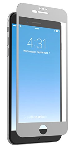 ZAGG InvisibleShield Glass + Luxe Screen Protector for Apple iPhone 8 Plus, iPhone 7 Plus, iPhone 6s Plus, iPhone 6 Plus â€“ Titanium