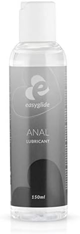 EasyGlide Anal Water Based Lubricant, Compatible with Latex and Silicone, Non Sticky Anal Lube, 150ml, Transparent