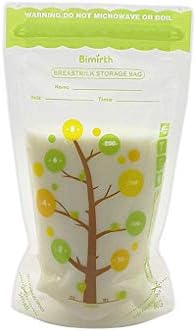 heacker 112PCS/Set 235ml Baby Breastmilk Storage Bags Leak Proof Sterilized Baby Food Safe Breast Milk Freezer Storage Bag