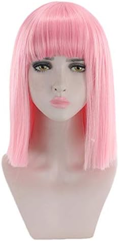 Clearence Wigs Short Straight Heat Resistant Synthetic Hair Gray Nature Black Womens