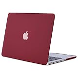 MOSISO Plastic Hard Shell Case Cover Only Compatible with Older Version MacBook Pro Retina 13 Inch (Models: A1502 & A1425) (Release 2015 - end 2012), Wine Red