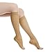 EvoNation Women’s Knee High 20-30 mmHg Graduated Compression Open Toe Sheer Socks – Firm Pressure Compression Garment
