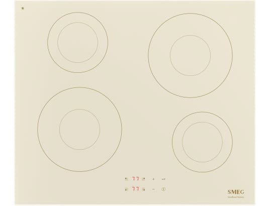 SMEG SI2641DP, Placa de induccion COLONIAL, Cream glass