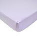 American Baby Company 100% Natural Cotton Percale Fitted Crib Sheet for Standard Crib and Toddler Mattresses, Lavender, Soft Breathable, for Girls