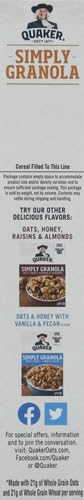 QUAKER SIMPLY GRANOLA, OATS, HONEY, & ALMONDS, 24.1OZ BOX
