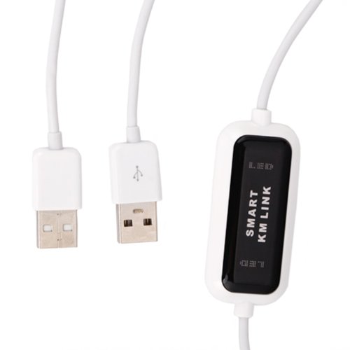 HDE 2 Port USB 2.0 KM (Keyboard Mouse) Switch File Share Transfer Cable