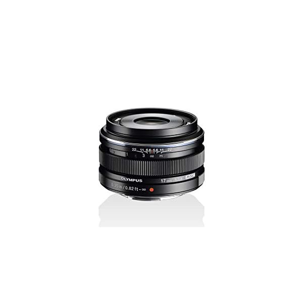 Olympus M.Zuiko Digital 17mm F1.8 Objektiv, lichtstarke Festbrennweite, geeignet für alle MFT-Kameras (Olympus OM-D & PEN Modelle, Panasonic G-Serie), schwarz