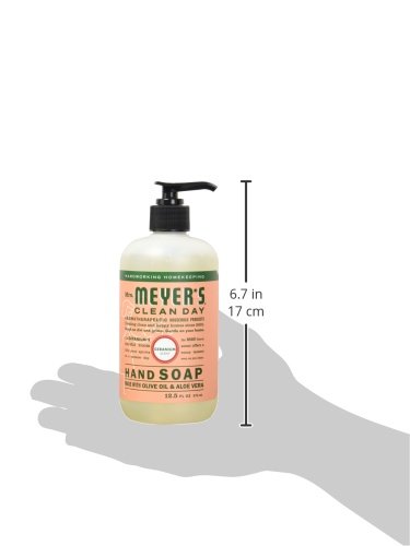 Mrs. Meyers Clean Day Hand Soap, Geranium, 12.5 fl oz, 3 ct