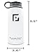 Glacier Point Vacuum Insulated Stainless Steel Water Bottle (32 OZ). Double Walled Construction. Powder Coat. (WHITE)