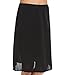 Shadowline Women's 25 Inch Flare Daywear Half Slip, 4711625, Black, L