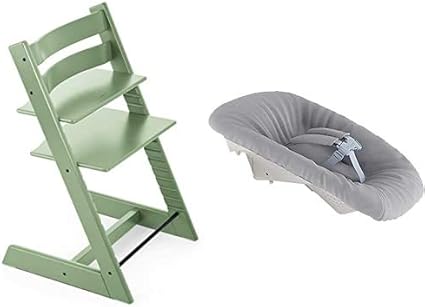 Amazon ストッケ トリップトラップ モスグリーン ニューボーンセット グレー ハイチェア ベビー マタニティ 通販