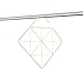 Umbra Pendant Diamond Geometric Copper Scarf Hanger/Accessory Hanger, Brass