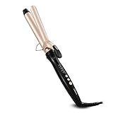 Curling Iron - Liberex 1.25 inch Nano Ceramic Tourmaline Barrel 30mm Hair Curling Wand Curl Tong with Dual Voltage, Auto Shut Off, 284°F to 428°F