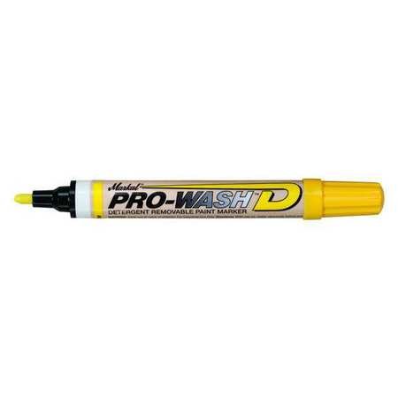 Pro-Wash W Paint Marker, Medium Tip, Yellow
