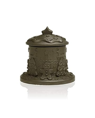 Candellana Candles Duftkerze in Beton, Lebkuchenform, Beige