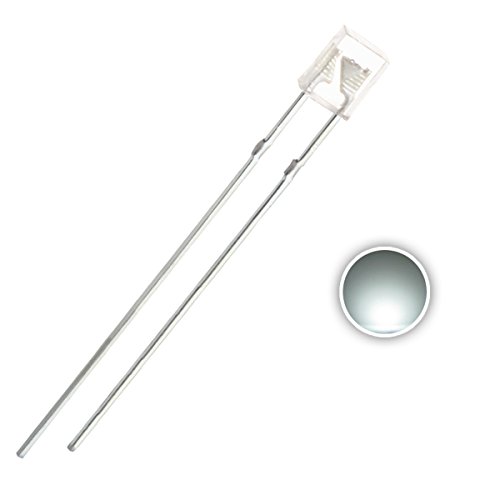 Chanzon 100 pcs 2x3x4 mm White LED Diode Lights (Square Rectangle Clear Transparent DC 3V 20mA) Lighting Bulb Lamps Electronics Components Light Emitting Diodes