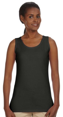 Econscious Ladies 4.4 Oz., 100% Organic Cotton Tank Top, BLACK, X-Large