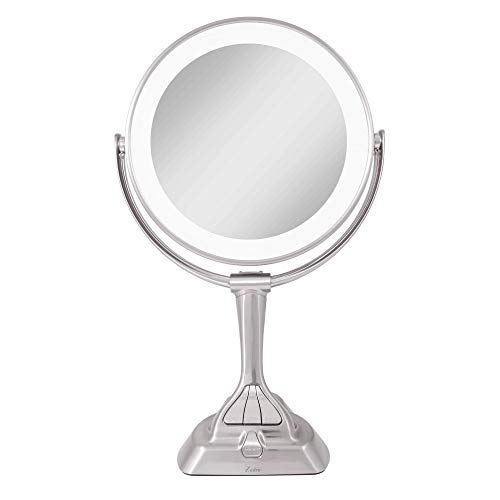 Zadro Led Light Dimmable Dual-sided Vanity Mirror, Satin Nickel - Thumbnail 6