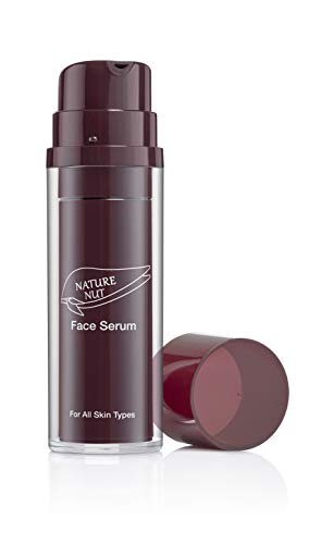 Nature Nut Face serum - Vegan light formula based on Hyaluronic Acid, Jojoba Oil & Chia Seeds. clinically tested for sensitive skin. Vitamin-E, Omega-3, 6 & 9. for all skin types