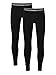 David Archy Men’s 2 Pack Winter Warm Stretchy Cotton Fleece Lined Base Layer Pants Thermal Bottoms Long Johns with Flythumb 3