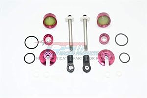 Alloy Full Damper Rebuild Kit For GPM Optional Front Shocks Item# MAS100F For Arrma Senton 6S Blx/Typhon 6S Blx - 1 Set Red