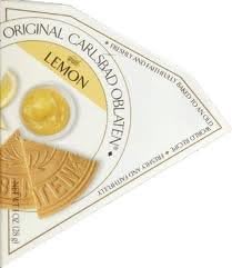 Carlsbad Oblaten Classic Dusted Lemon Wafers 1.0 oz (Pack of 12)