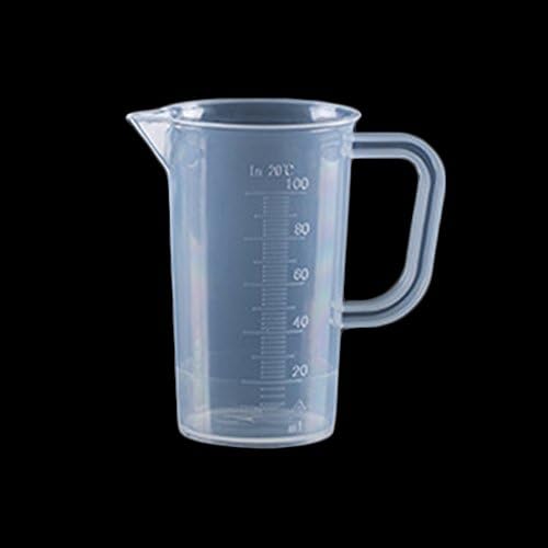 Measuring Cup ，Labs Plastic Graduated Beakers 20/30/50/100/250/300/500/1000ML (Transparent),for Kitchen Tool Supplies (20ML,as the picture)(30ML,as the picture)(50ML,as the picture)(300ML with handl
