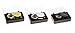 SE 3-Piece Set of 10x 21 mm Black/Gold/Silver Jeweler's Loupes - MJ381121S