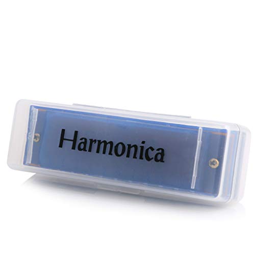 Yuuups 10 Holes Diatonic Blues Harp Harmonica Key Of C Translucent Gifts With Case