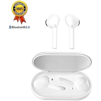 True Wireless Earbuds Bluetooth Earbuds Wireless Earbuds - Bluetooth 5.0 Mini in Ear TWS Earbuds with Charging Case,Noise Cancelling Earbuds,Earbuds with Microphone for Hands-Free Calls