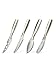 BOSKA Stainless Steel Mini Cheese Knives, 4 Piece Gift Set, 10 Year Guarantee, Monaco Collection