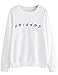 MISSACTIVER Women’s Sweatshirt Letter Print Lightweight Pullover Top