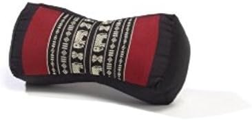 Neck Pillow, Black/Red. (Free a Gift Wooden Dragon Pencil Handmade).