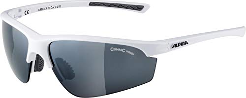 ALPINA Unisex - Adult, TRI-EFFECT 2.0 sports glasses, white gloss, One Size