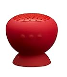Digix miniBoom Portable  Bluetooth Speaker - Great Sound, Water Resistant with Built-in Microphone - Red