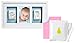 Pearhead Newborn Baby Handprint and Footprint Deluxe Photo Frame & Impression Kit, No Bake, Wall Frame, White