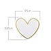 Kate Aspen Heart Shaped Cards for Wish JAR (Set of 50) Accessory, One Size, White, Gold