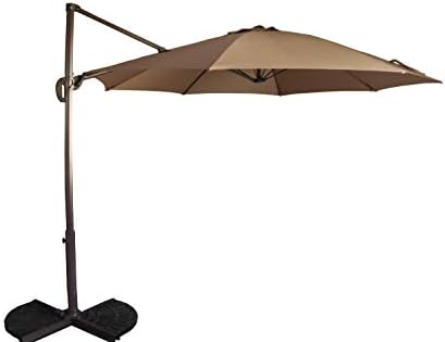 Patio Kingdom 10ft Patio Umbrella Outdoor Waterproof Table Umbrella Market With Uv Protection Stable And Durable Yard Umbrella With 360 Swivel W Easy Tilt Brown Chilehuerta Cl