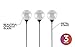 Moonrays 91251 LED Solar Path Lights In Glass Ball Design With Color Changing Feature, Weatherproof, 100,000 Hours of Use, Energy Saving, Solar Powered, Durable Crystal Glass, 3-pc Pack