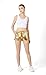POSHDIVAH Metallic Shorts for Women Hot Sparkly Shiny Shorts with Elastic Drawstring