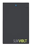 SlimVolt SlimCard power bank 2500 maH Charger for iPhone 5s/5c/6, iPad mini and Android Devices, Black