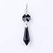 NiuZaiz 20Pcs K9 Crystal Glass Prisms Pendant (38mm, Black)