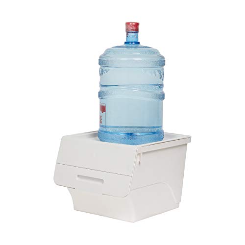 UTHING Plastic Stackable Storage Bins with Lids,Pack of 3, 34L,Multi