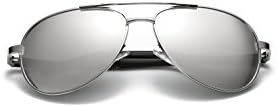 AirLing Brand Designer Polarized Sunglasses Men Polaroid Sunglass Driving Sun Glasses Silver/Silver