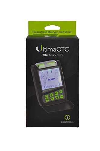 Blue Jay Ultima Digital OTC Dual Channel TENS Unit with Timer, 2 in. x 2 in. Electrode Pads, 8 Preset Modes. Electrotherapy Aids