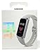Samsung Galaxy Fit 2019, Smartwatch Fitness Band, Stress & Sleep Tracker, AMOLED Display, 5ATM Water Resistance, MIL-STD-810G, Bluetooth Active SM-R370 - International Version (Silver) (Silver)