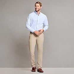 IZOD Men's American Chino Flat-Front Straight-Fit
